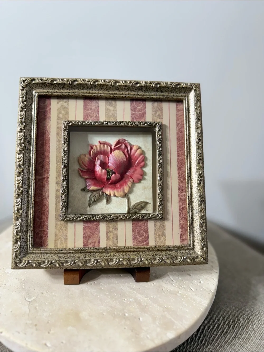 Viv Bowles Poppy relief by artist Viv Bowles